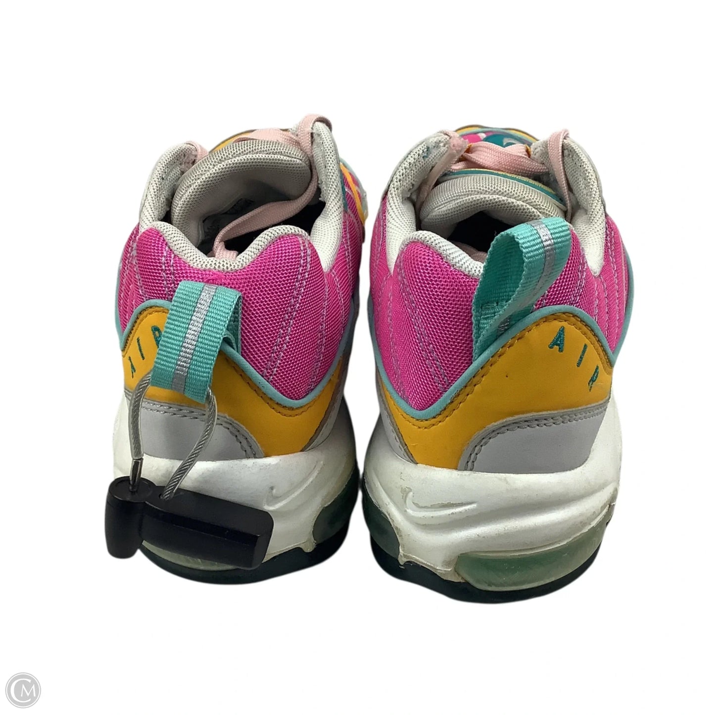 Shoes Athletic By Nike In Pink & Yellow, Size: 8