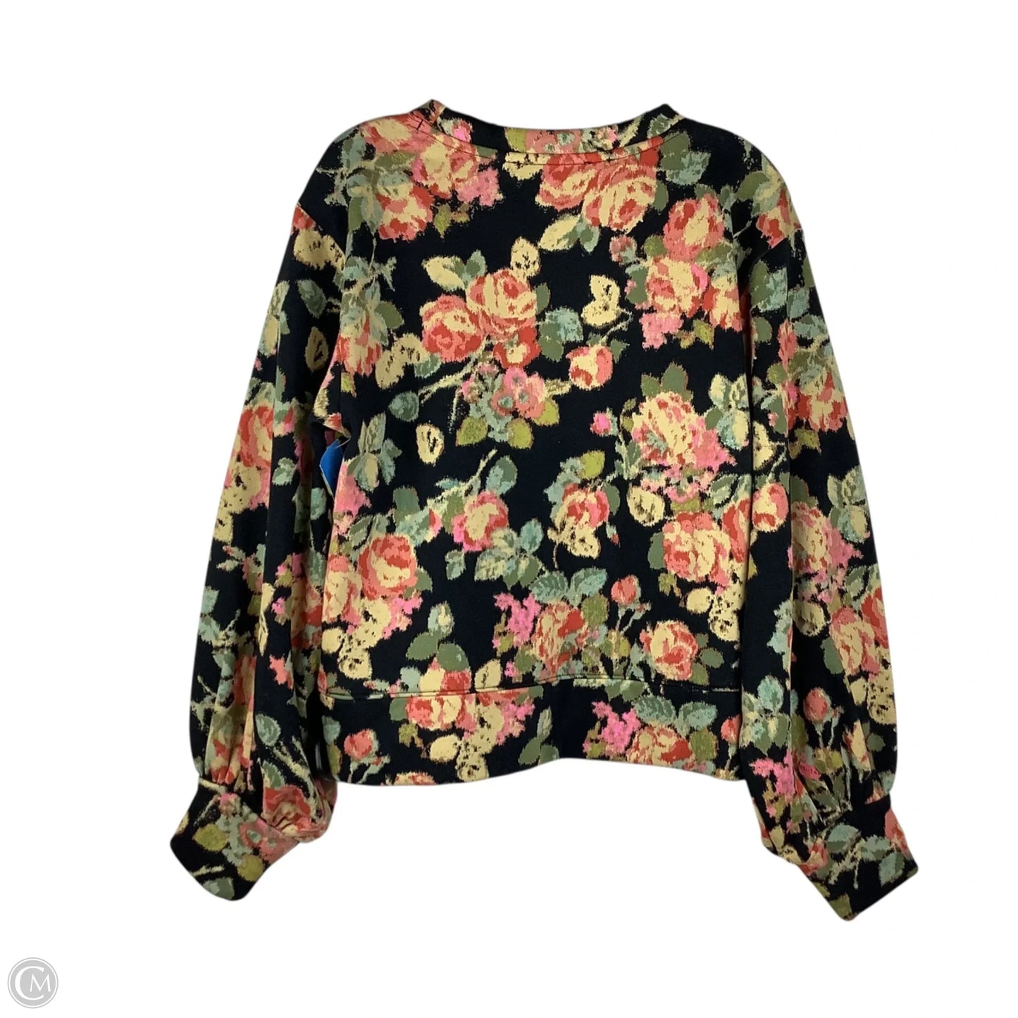 Sweatshirt Crewneck By Loft In Floral Print, Size: Xs