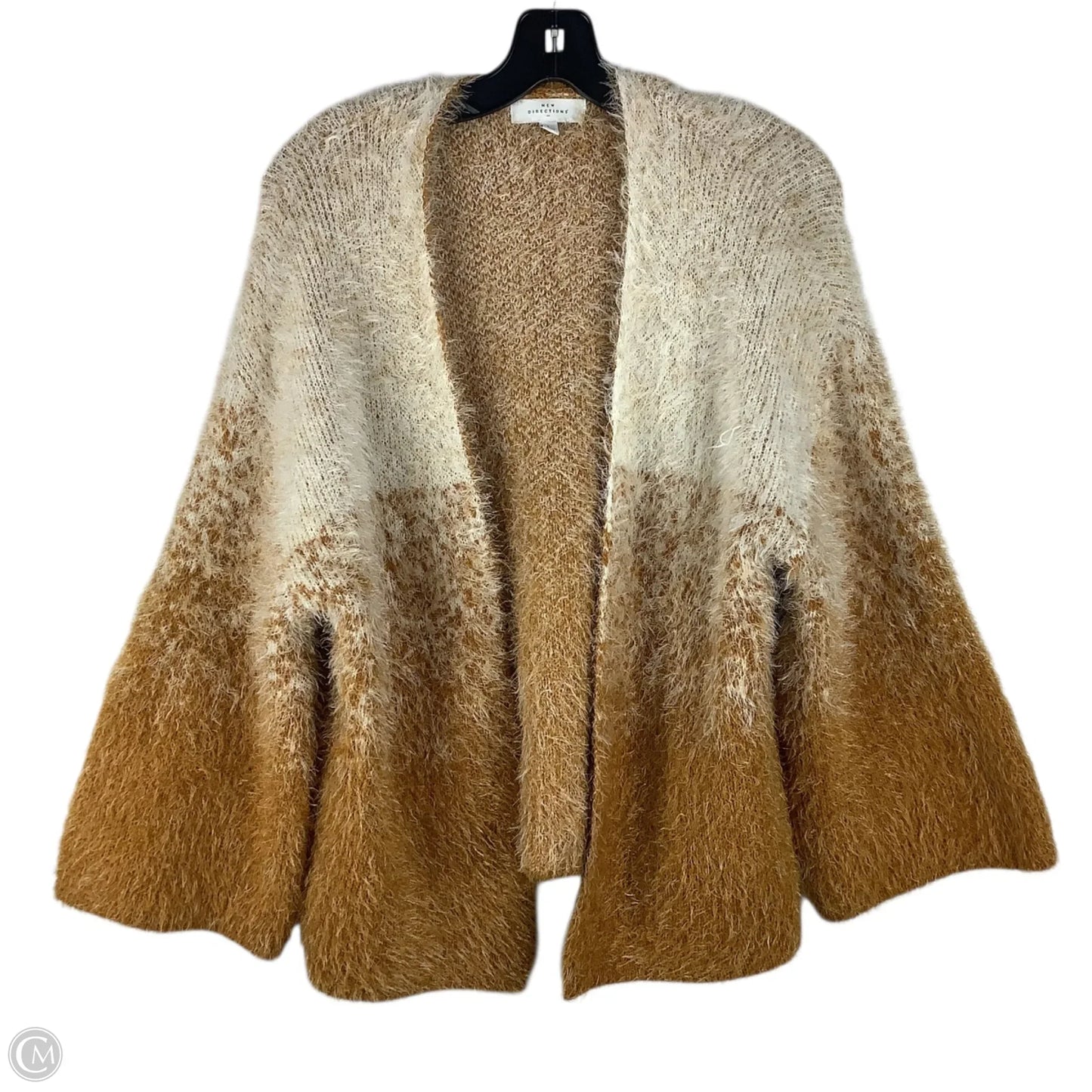 Sweater Cardigan By New Directions In Yellow, Size: L