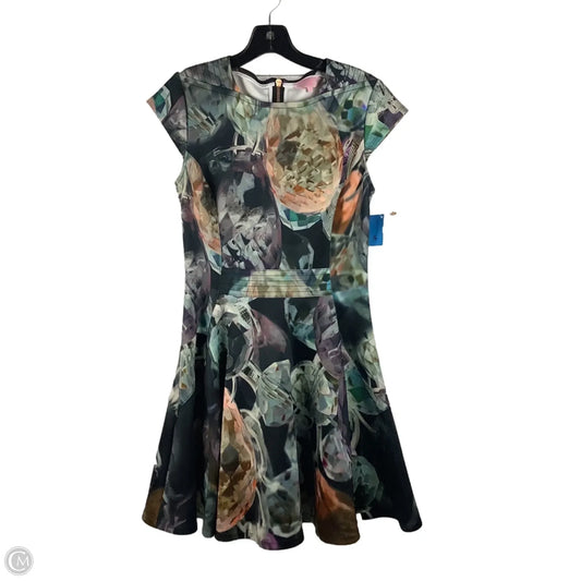 Dress Party Midi By Ted Baker In Multi-colored, Size: 2