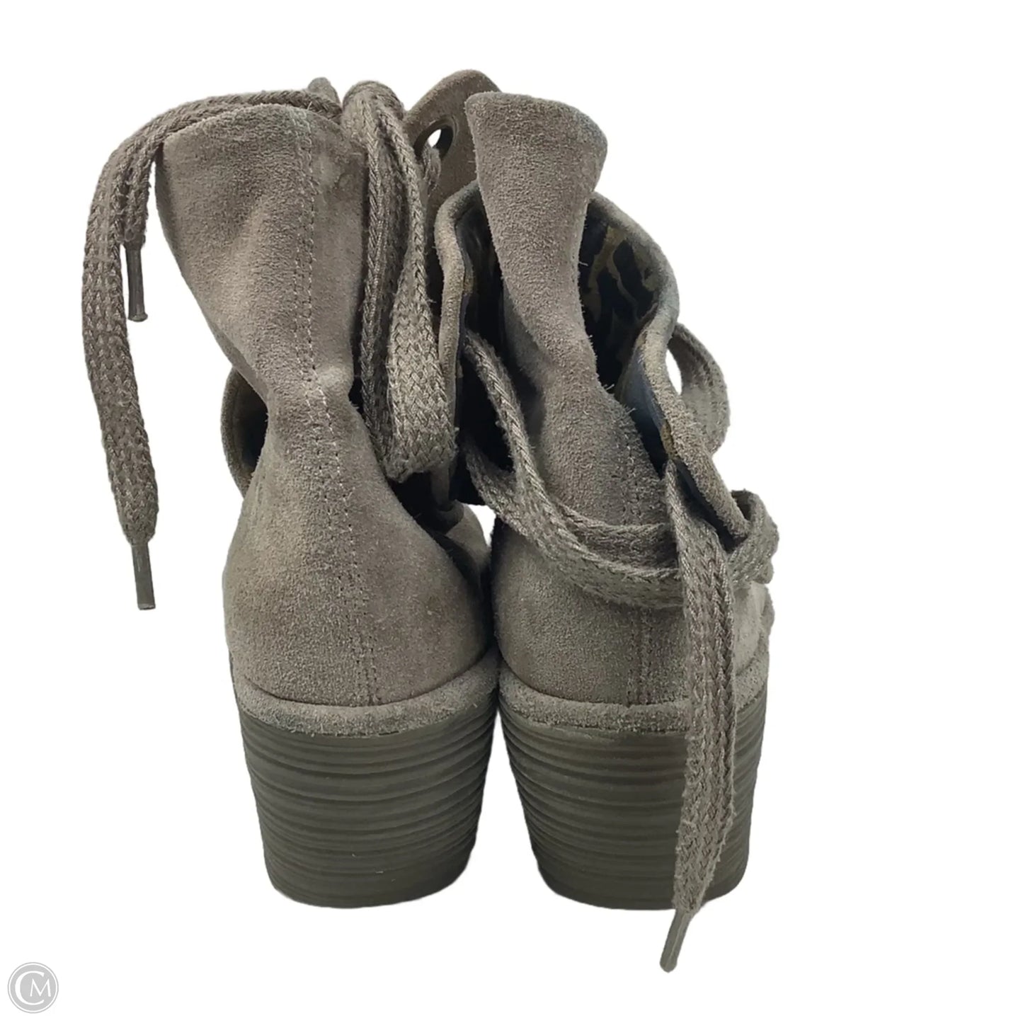 Boots Ankle Heels By Fly London In Taupe, Size: 6.5