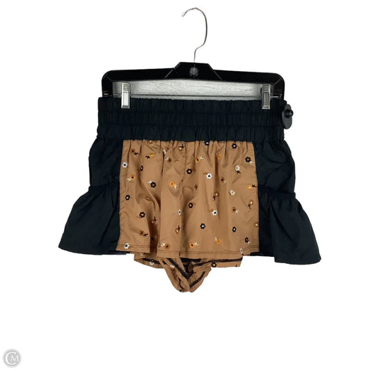 Athletic Shorts By Free People In Black & Brown, Size: S