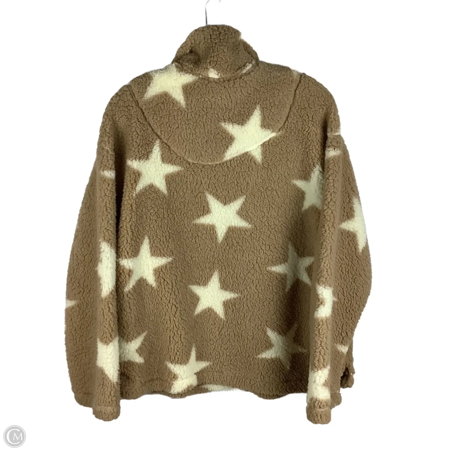 Jacket Fleece By Peach Love Cream California In Tan, Size: L