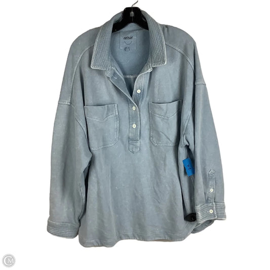 Sweatshirt Collar By Aerie In Blue, Size: Xl