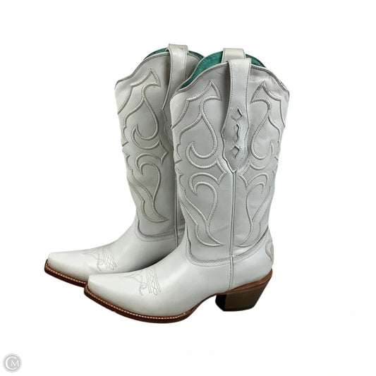Boots Western By Corral In White, Size: 9.5