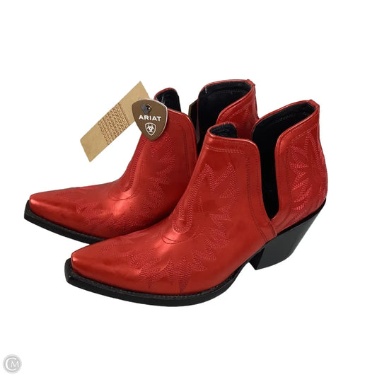 Boots Western By Ariat In Red, Size: 9.5