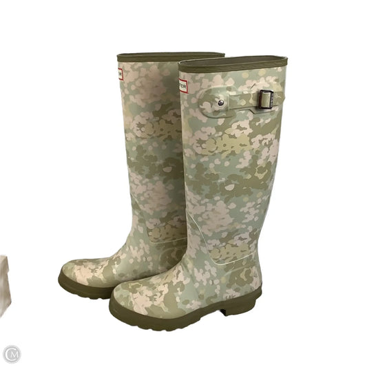 Boots Rain By Hunter In Green, Size: 9