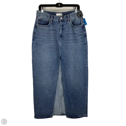 Skirt Maxi By Kancan In Blue Denim, Size: Xl