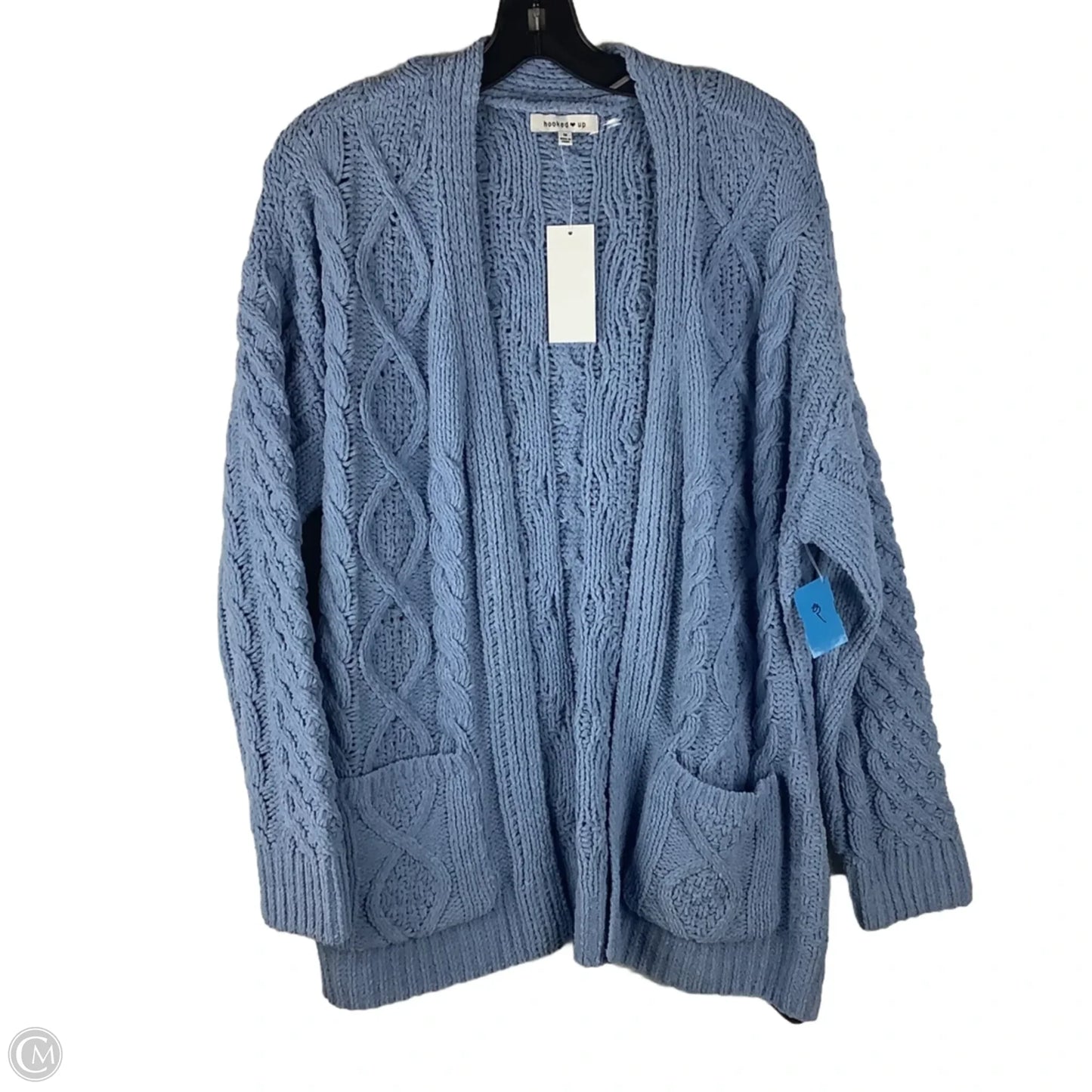 Sweater Cardigan By Cmc In Blue, Size: M
