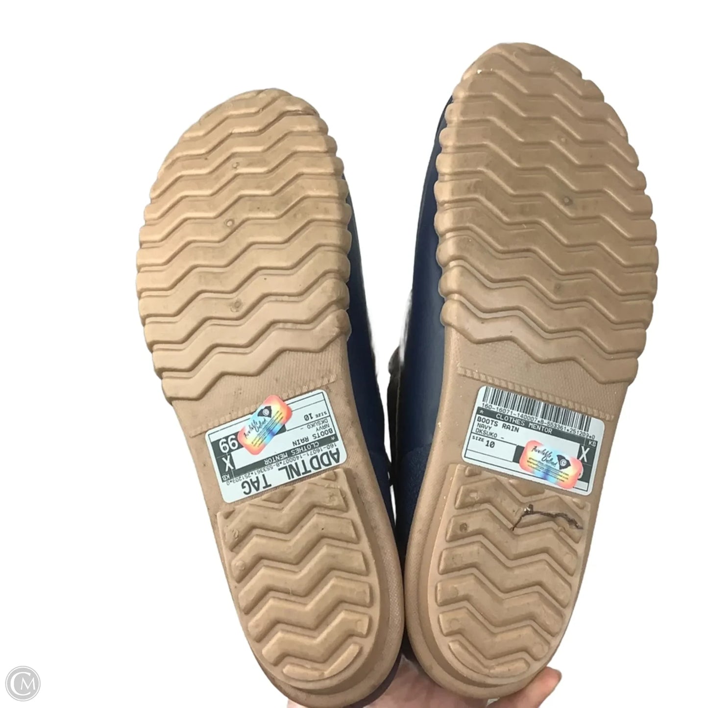 Boots Rain By Clothes Mentor In Navy, Size: 10