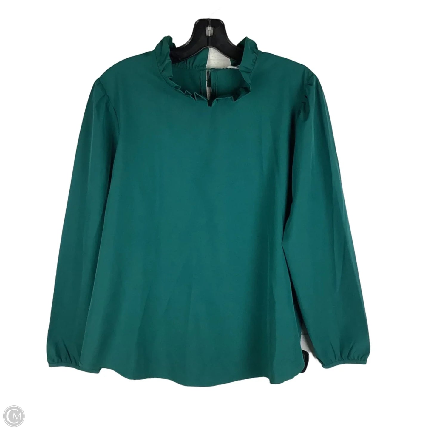 Top Long Sleeve By Michelle Mcdowell In Teal, Size: M