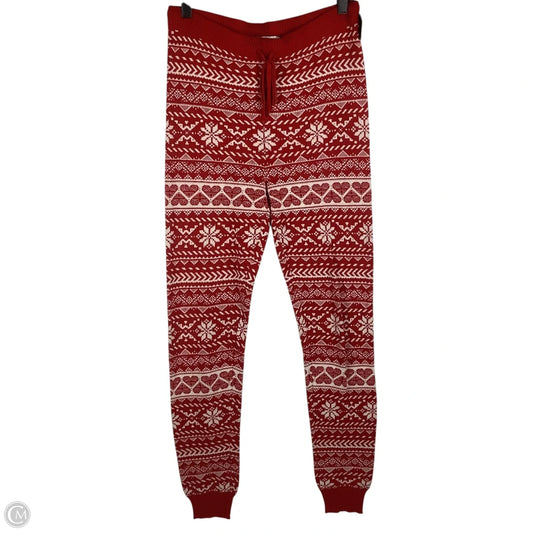Pants Leggings By American Eagle In Red, Size: M