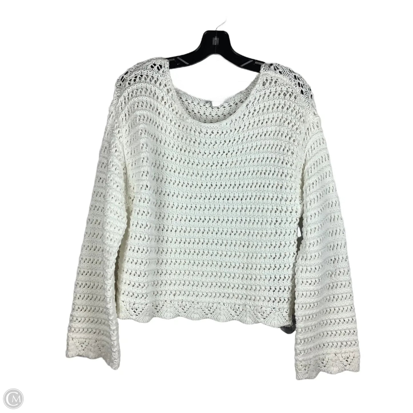 Sweater By American Eagle In White, Size: M