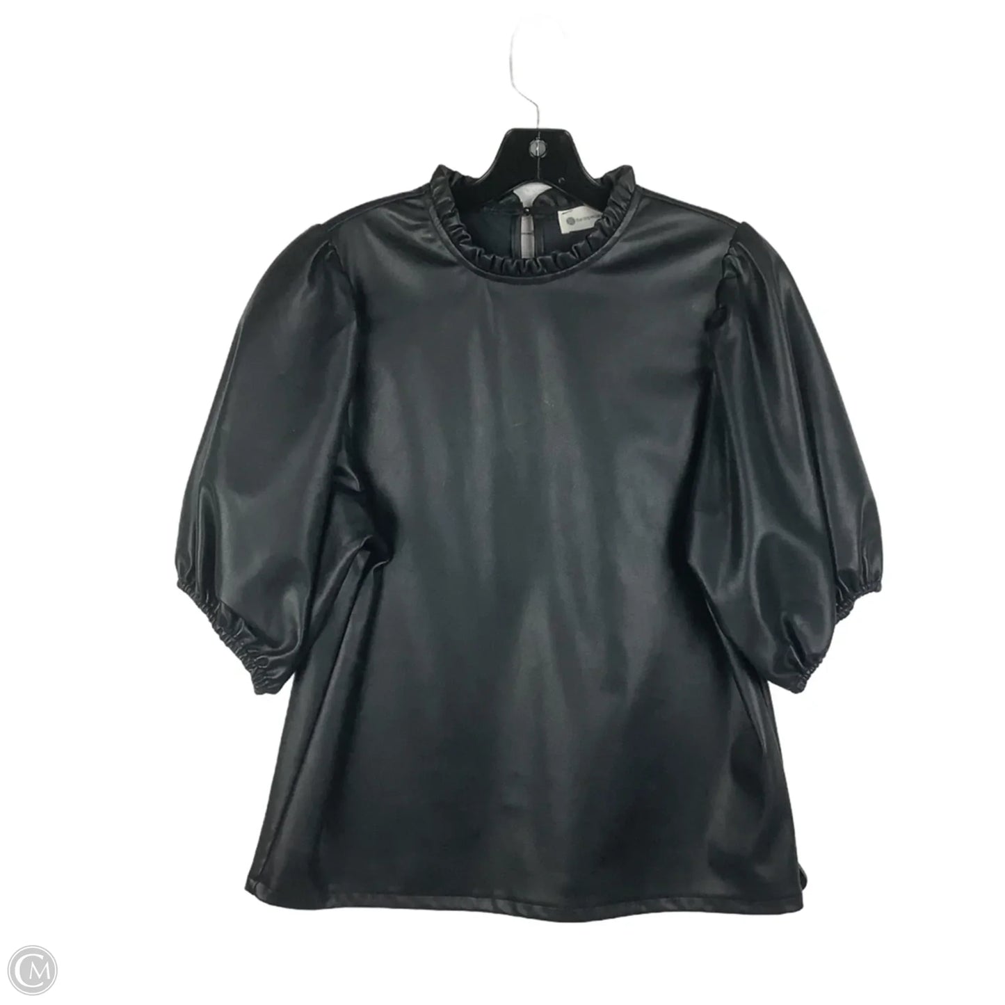 Top Short Sleeve By Impeccable Pig In Black, Size: M