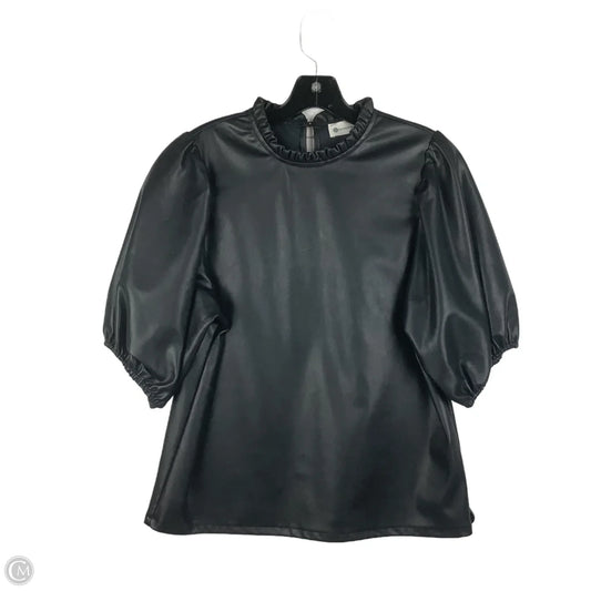 Top Short Sleeve By Impeccable Pig In Black, Size: M