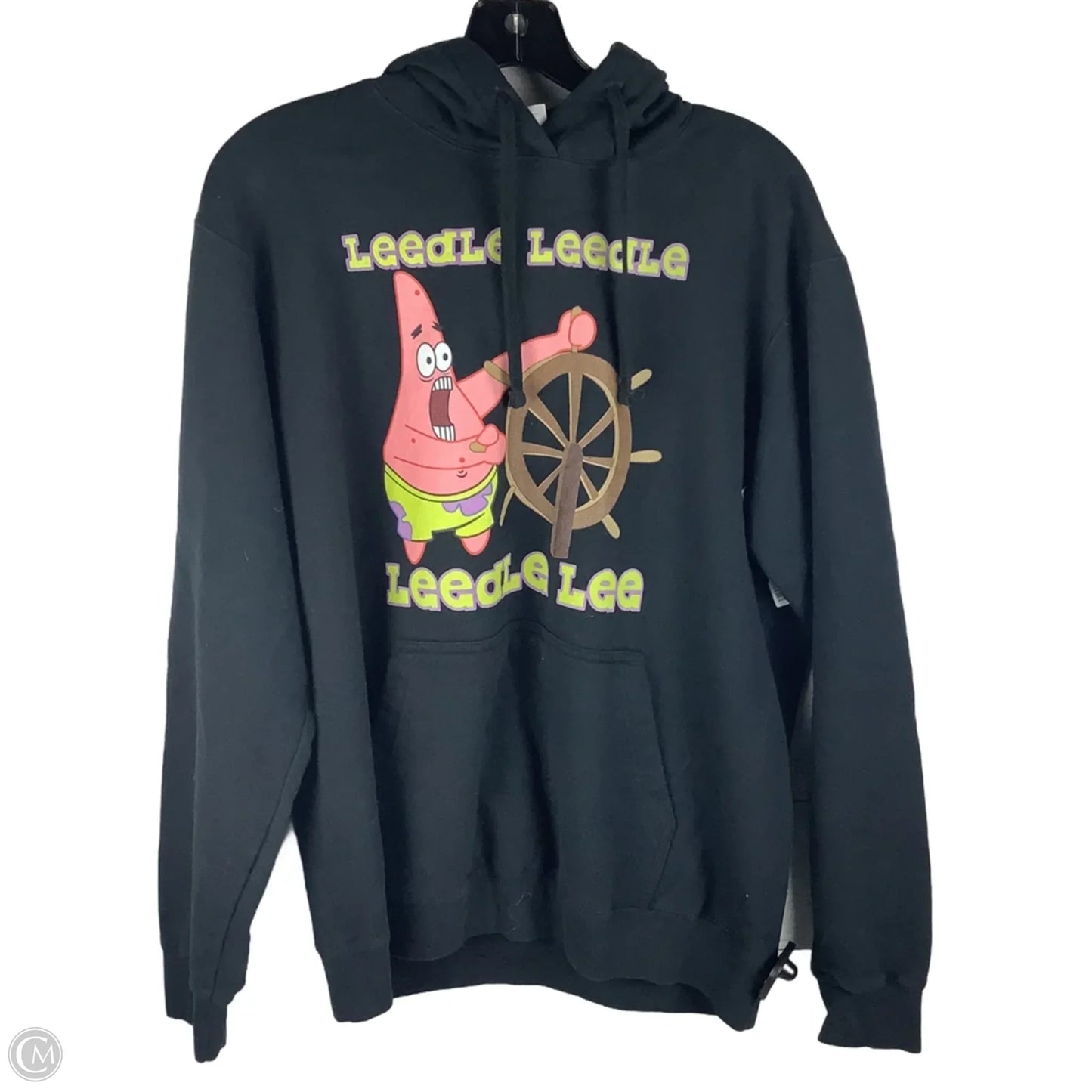 Sweatshirt Hoodie By Port & Company In Black, Size: L