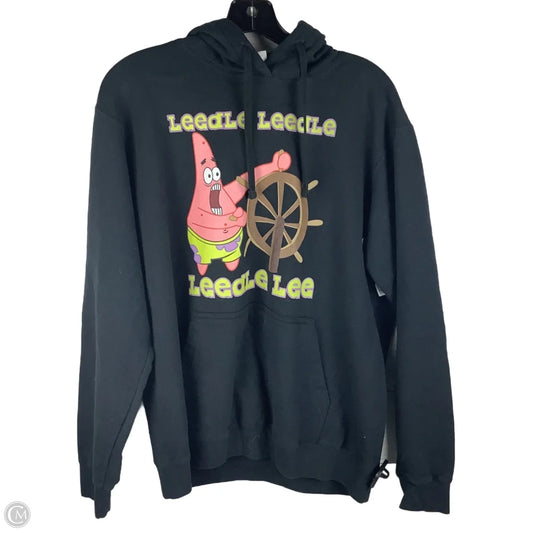 Sweatshirt Hoodie By Port & Company In Black, Size: L