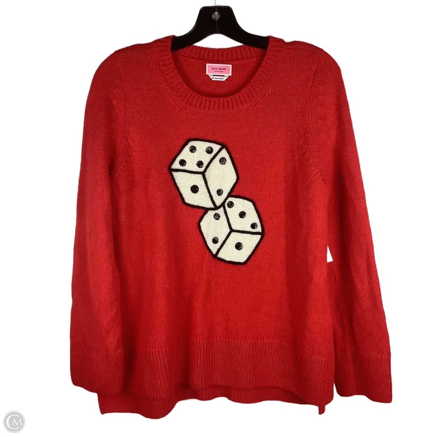 Sweater Designer By Kate Spade In Red, Size: M