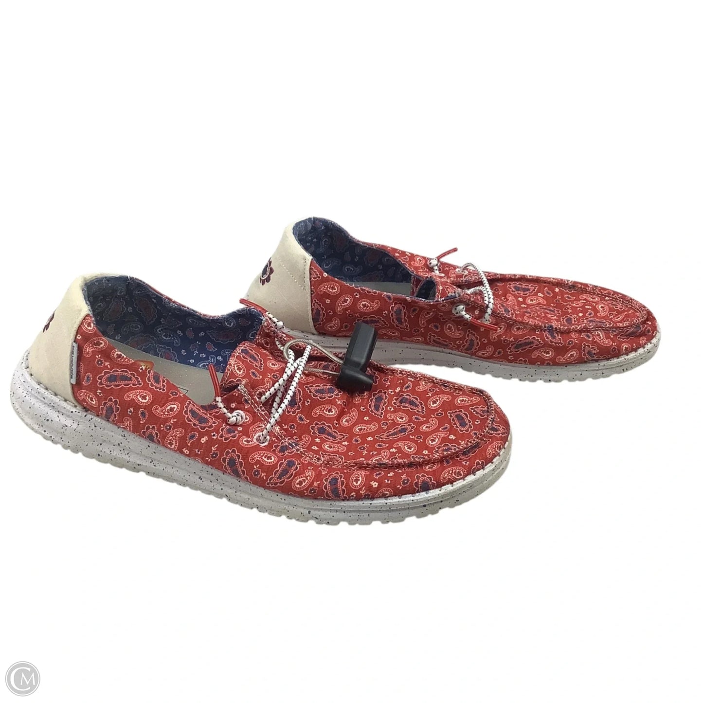 Shoes Flats By Hey Dude In Red, Size: 11