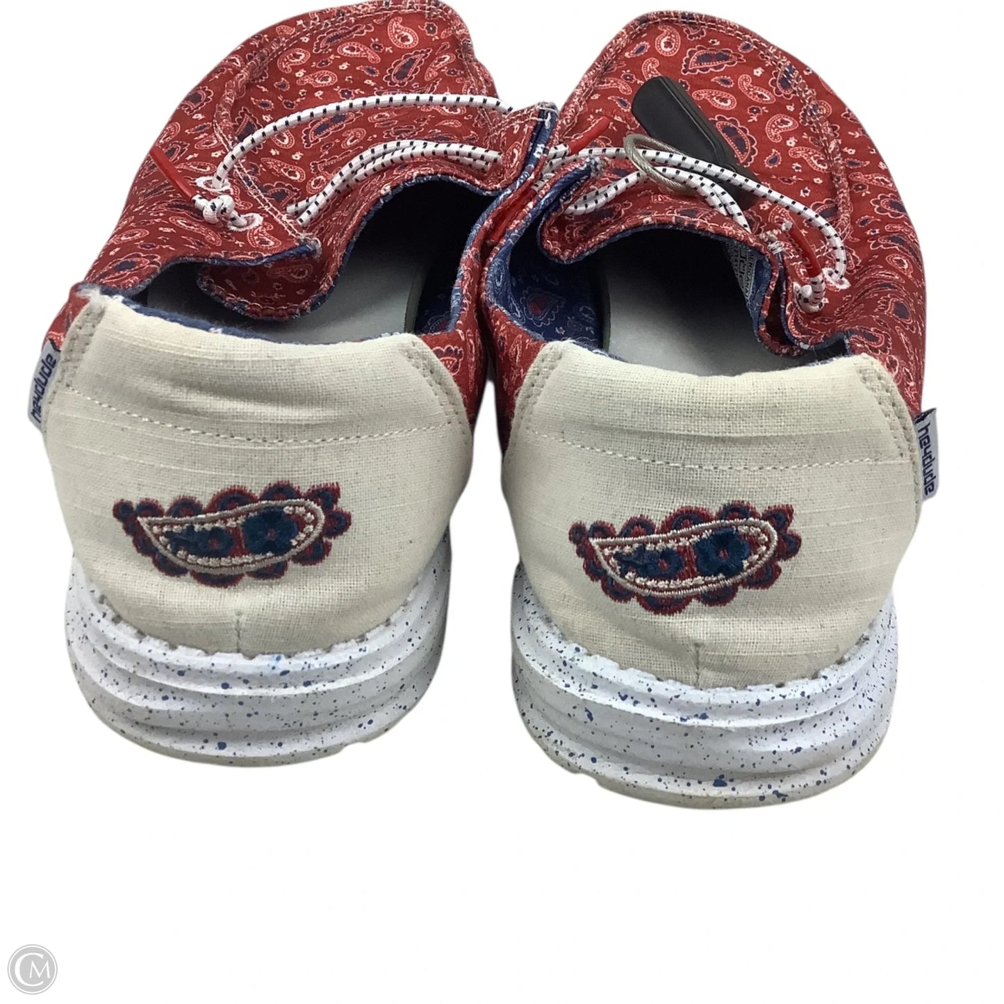 Shoes Flats By Hey Dude In Red, Size: 11