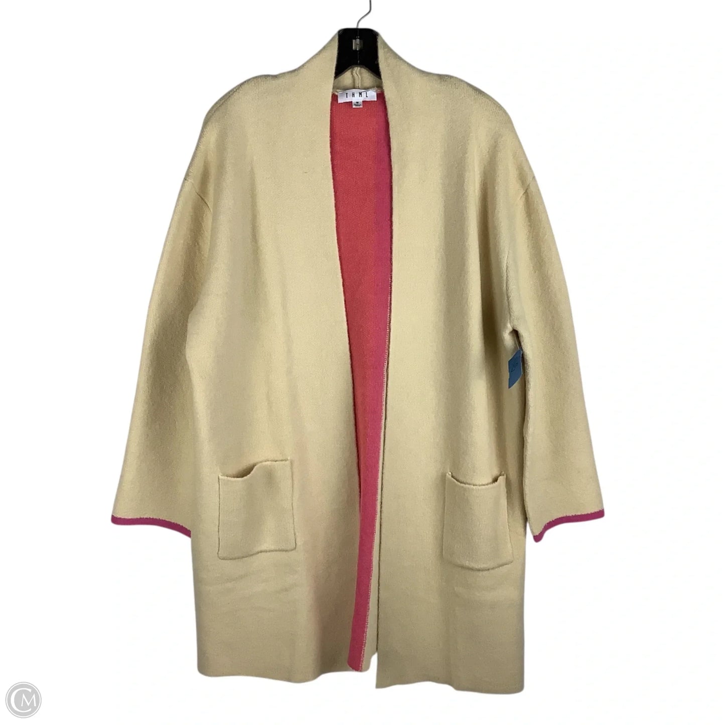 Sweater Cardigan By Thml In Tan, Size: M