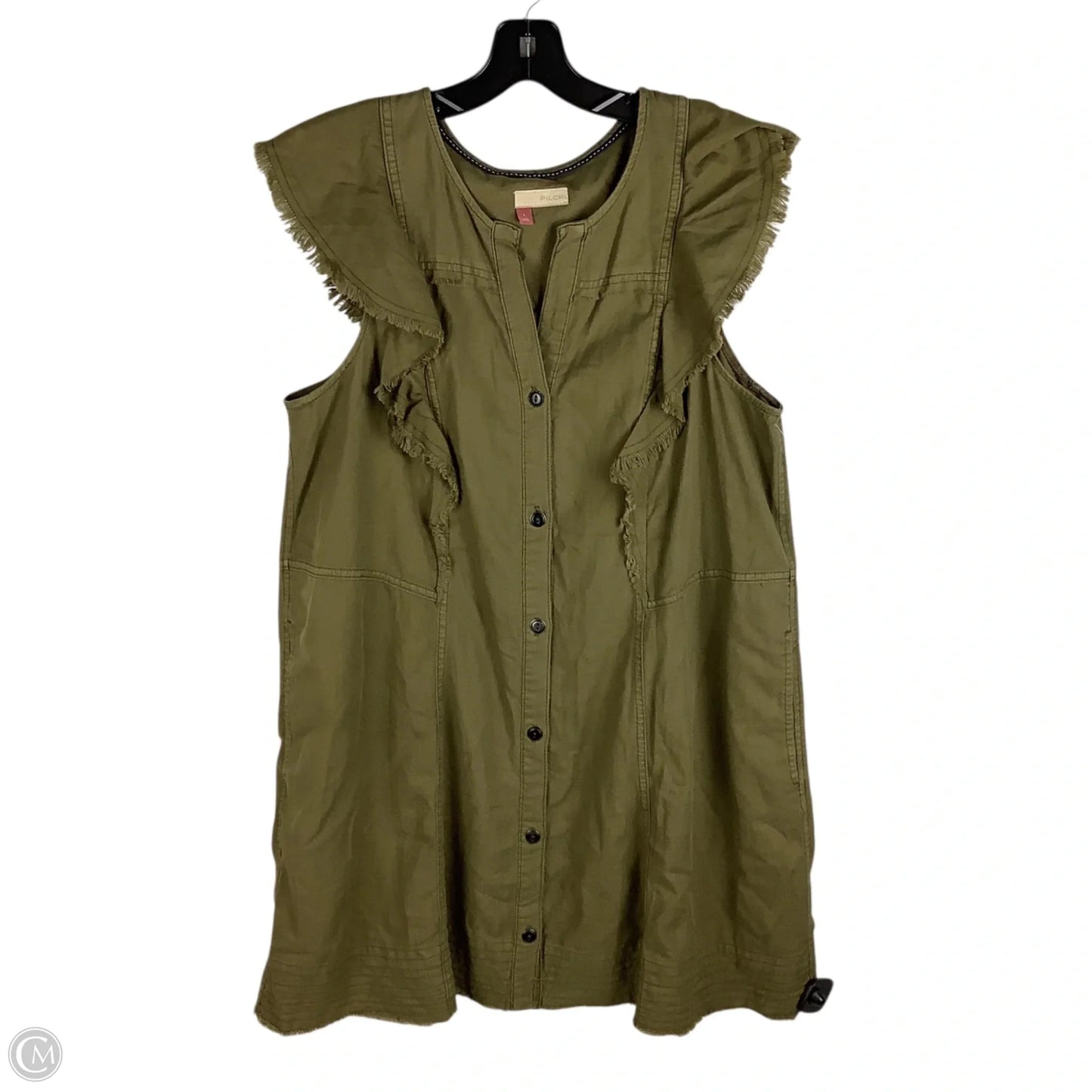 Dress Casual Midi By Pilcro In Green, Size: L