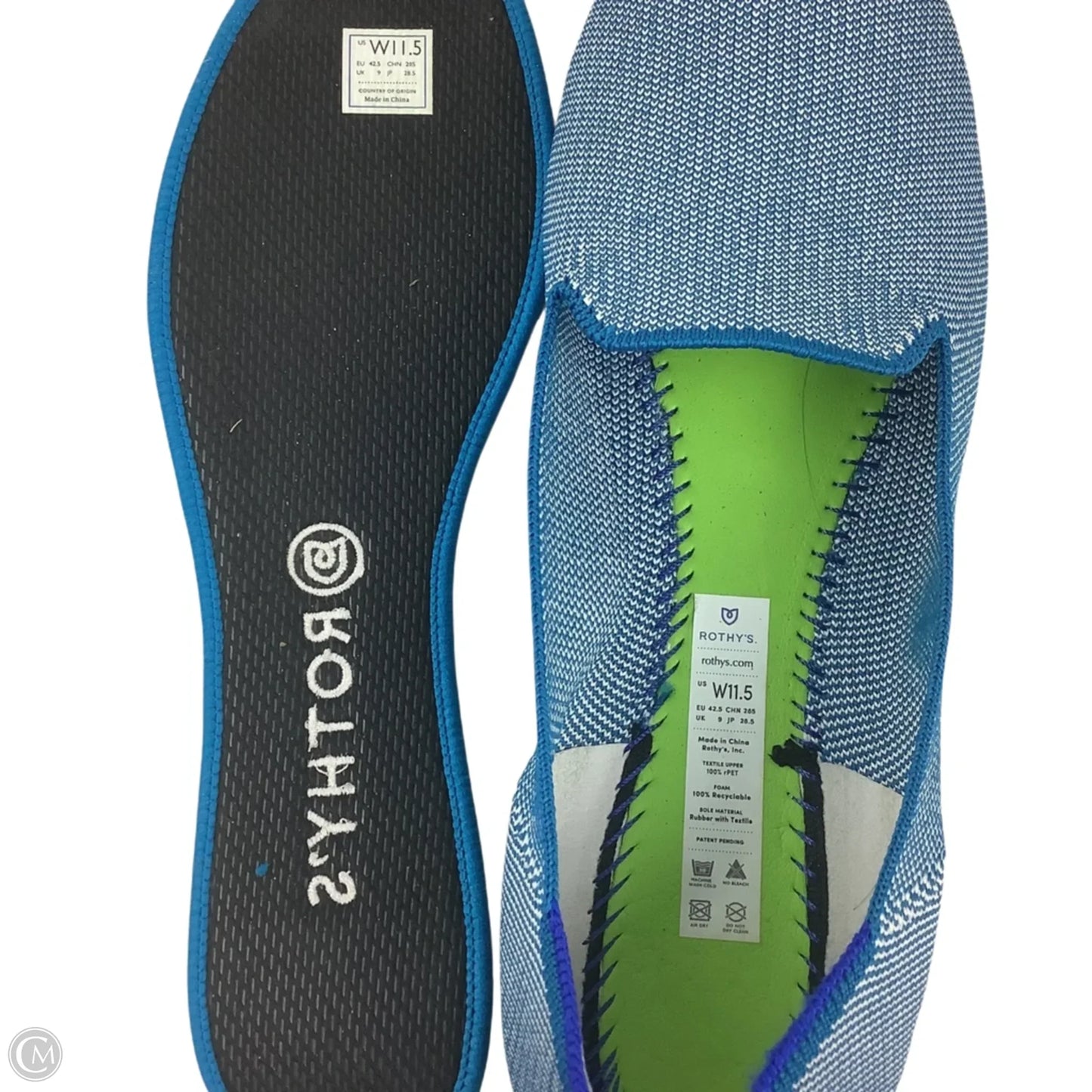 Shoes Flats By Rothys In Blue, Size: 11.5