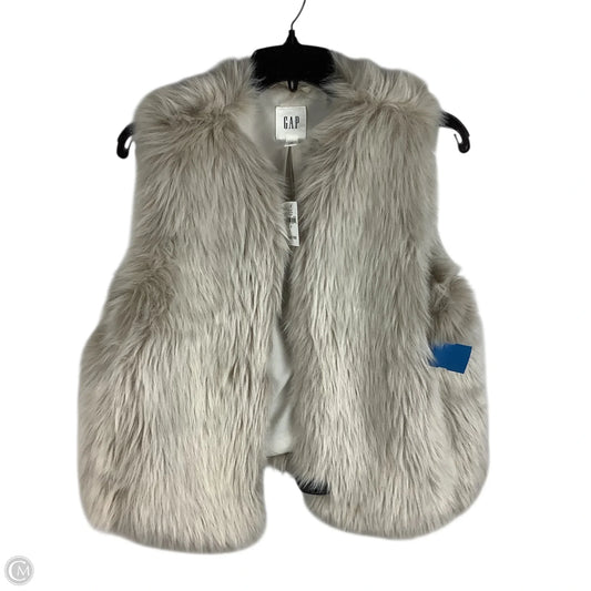 Vest Faux Fur & Sherpa By Gap In Tan, Size: S