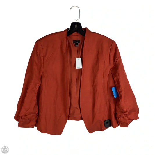 Blazer By Ann Taylor In Orange, Size: L