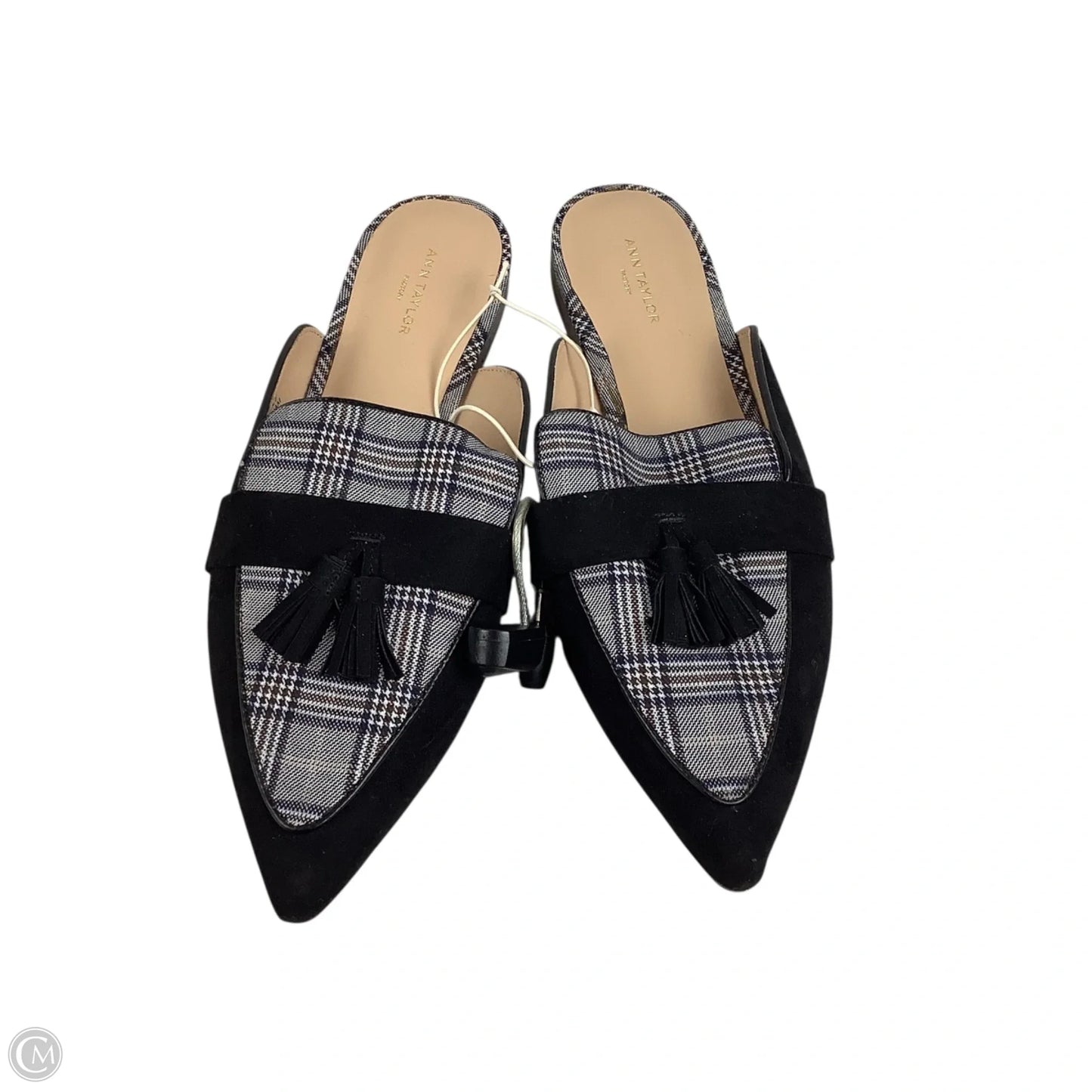 Shoes Flats By Ann Taylor In Plaid Pattern, Size: 9