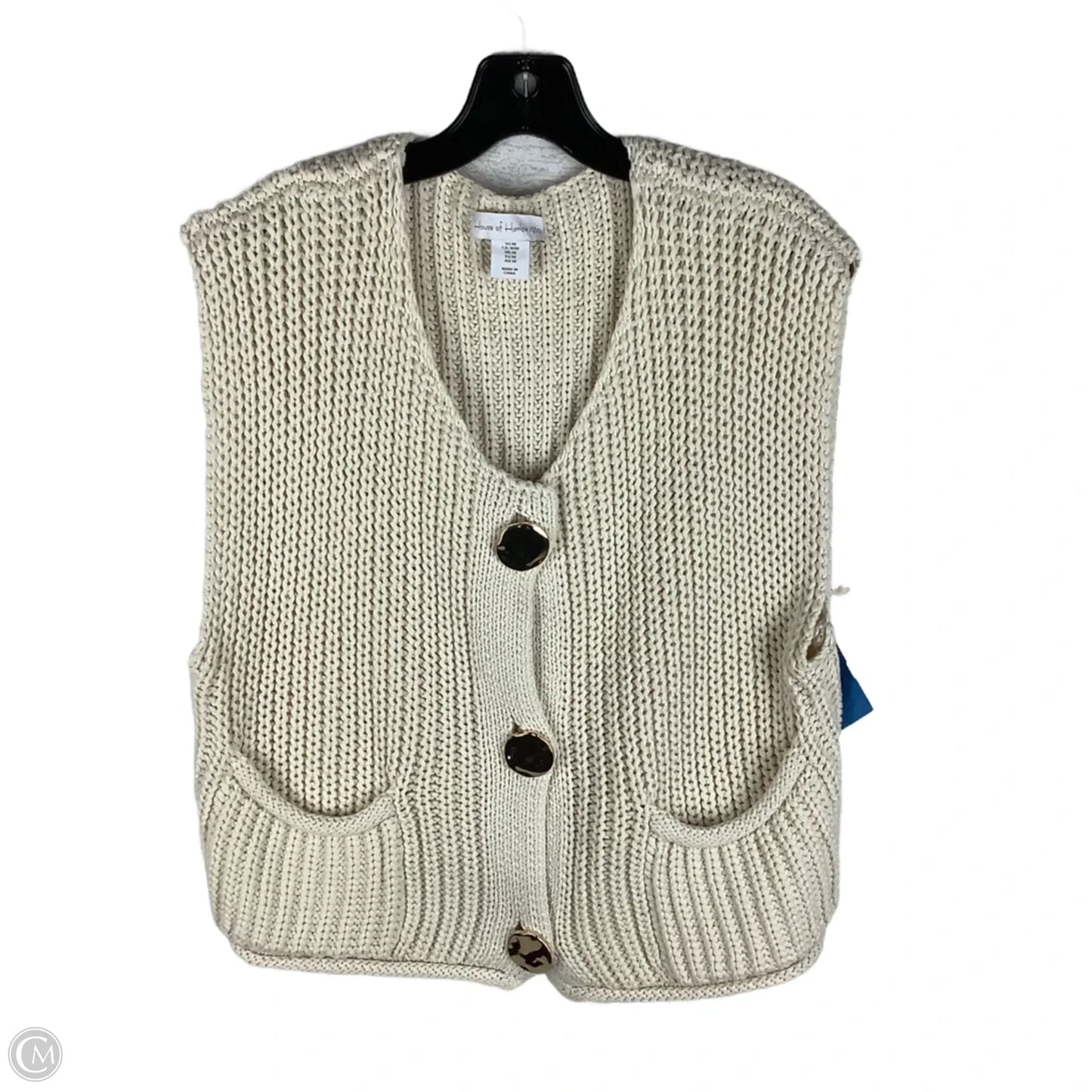 Vest Sweater By House Of Harlow In Cream, Size: M