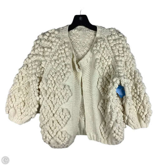 Sweater Cardigan By Cmc In Cream, Size: Est. S