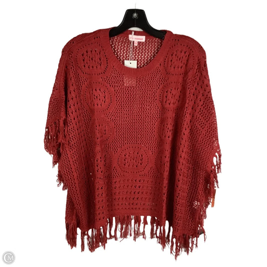 Sweater Short Sleeve By Clothes Mentor In Red, Size: S