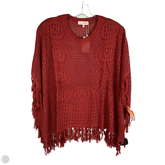 Sweater Short Sleeve By Clothes Mentor In Red, Size: S