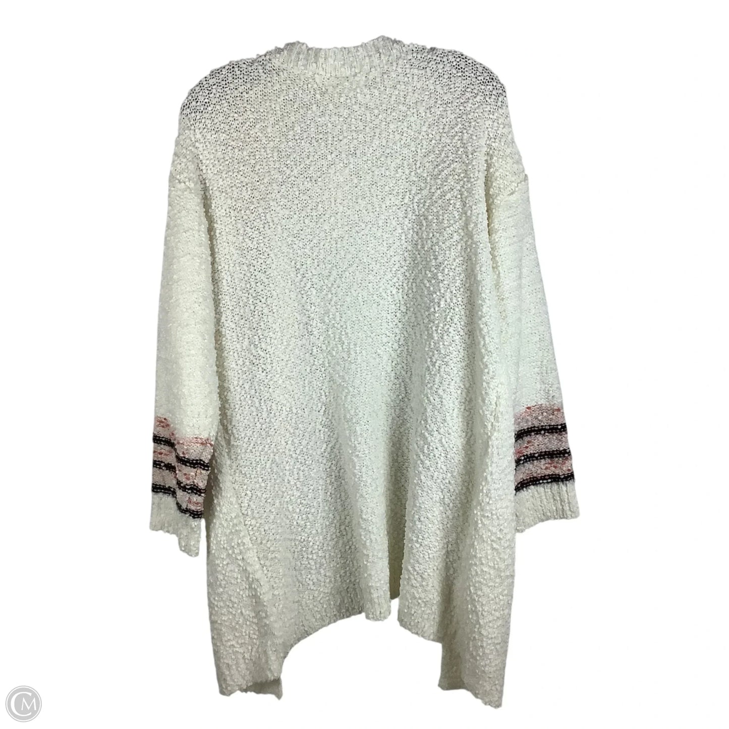 Sweater Cardigan By Clothes Mentor In Cream, Size: L