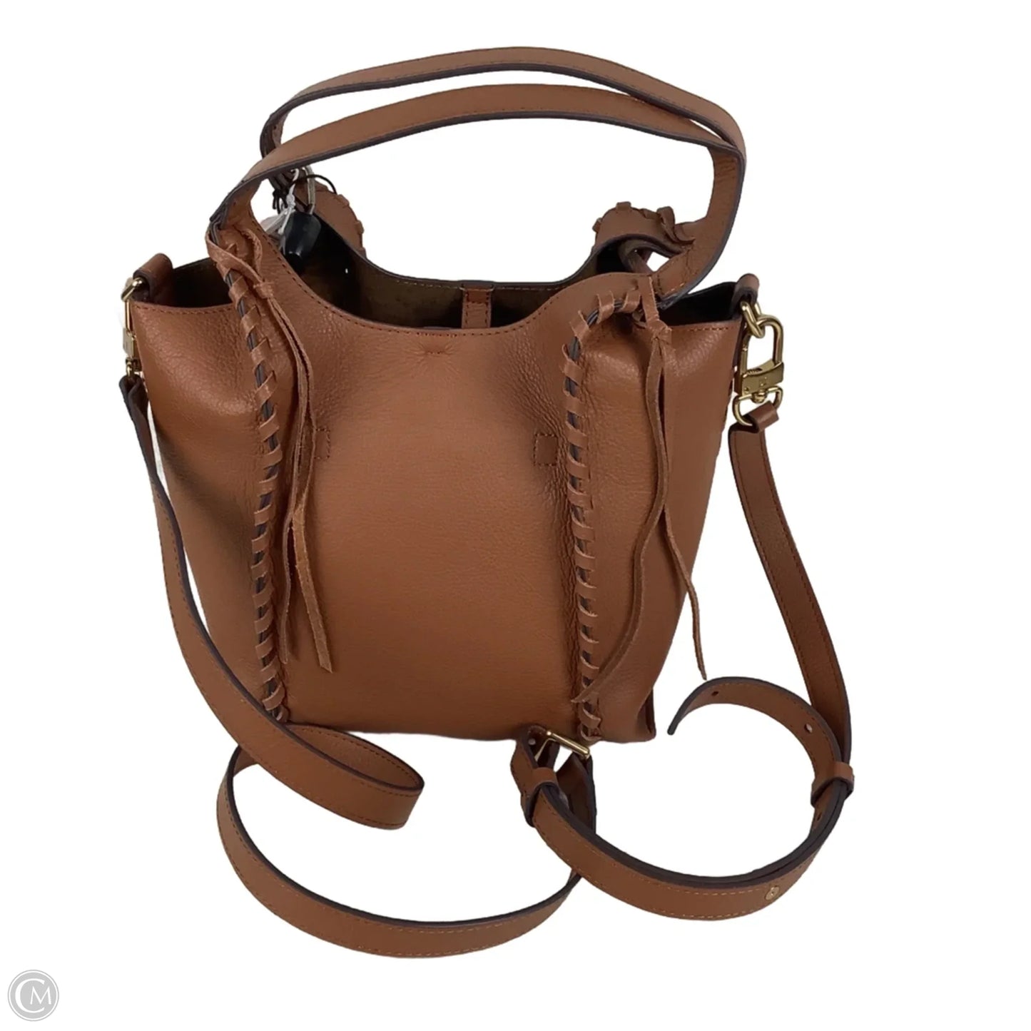 Handbag Leather By Sam Edelman, Size: Medium