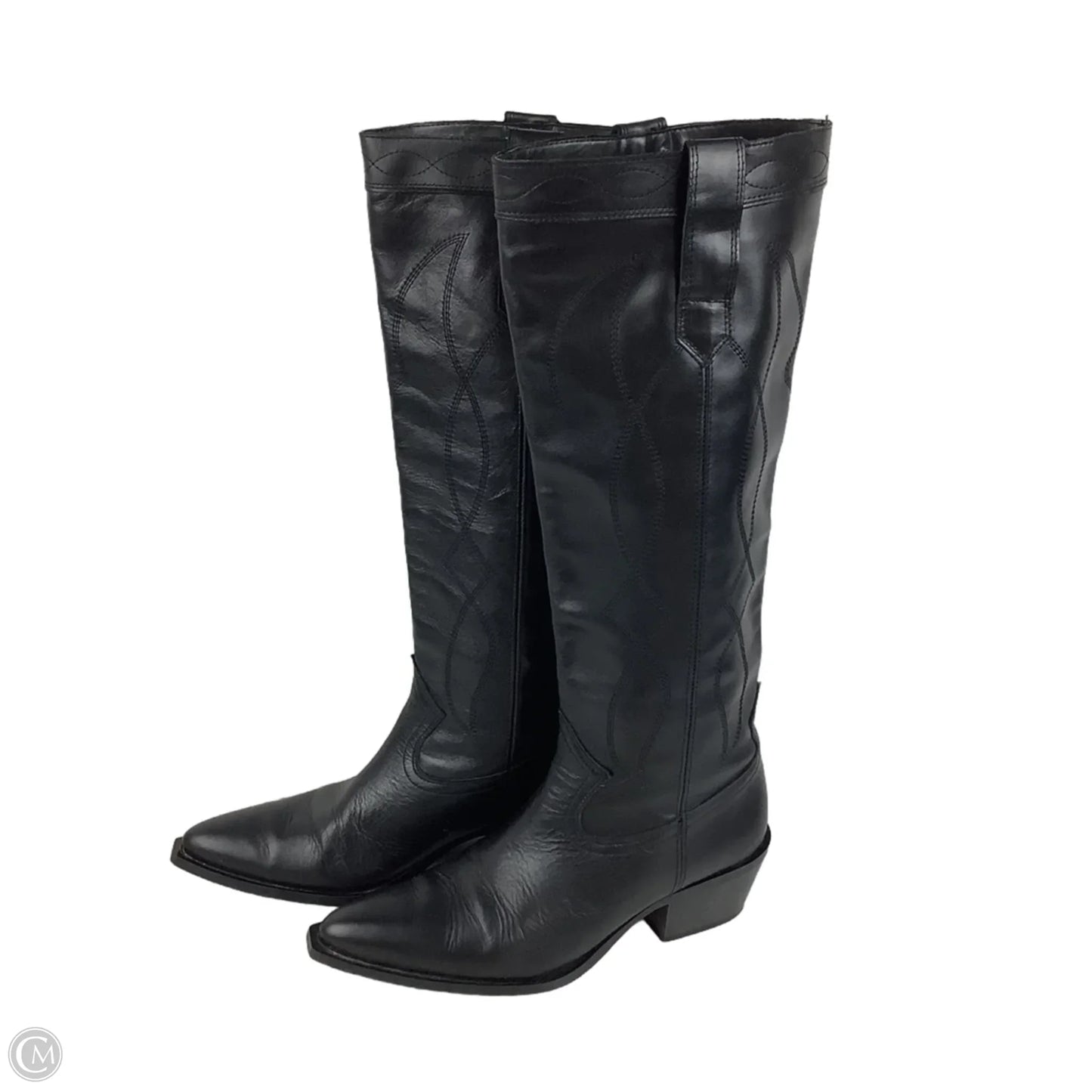 Boots Western By Zara In Black, Size: 38