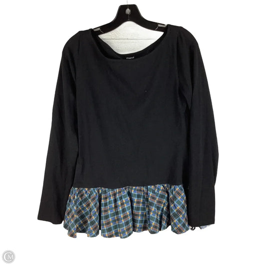 Top Long Sleeve By Maeve In Black, Size: M