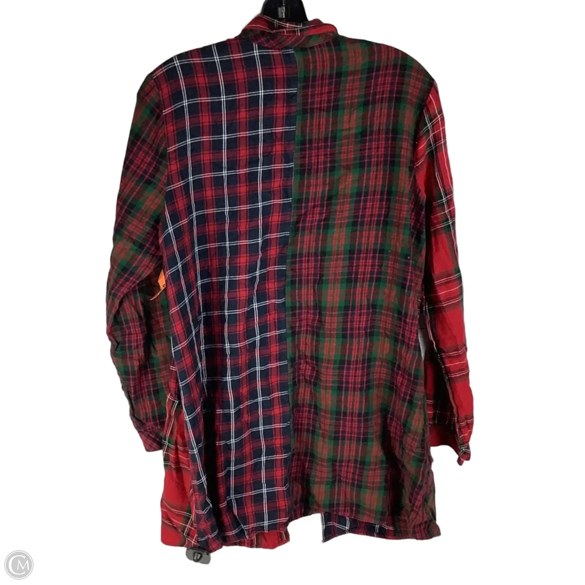 Top Long Sleeve By J. Jill In Plaid Pattern, Size: M