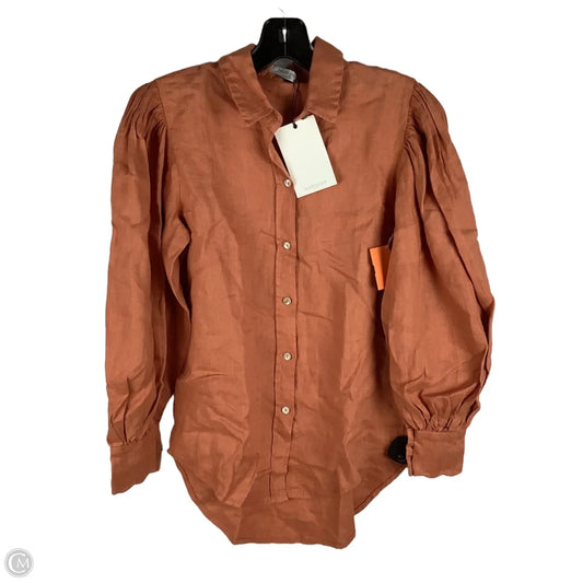 Top Long Sleeve By Cmc In Orange, Size: Xs