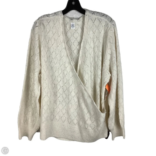Top Long Sleeve By Old Navy In Cream, Size: Xl