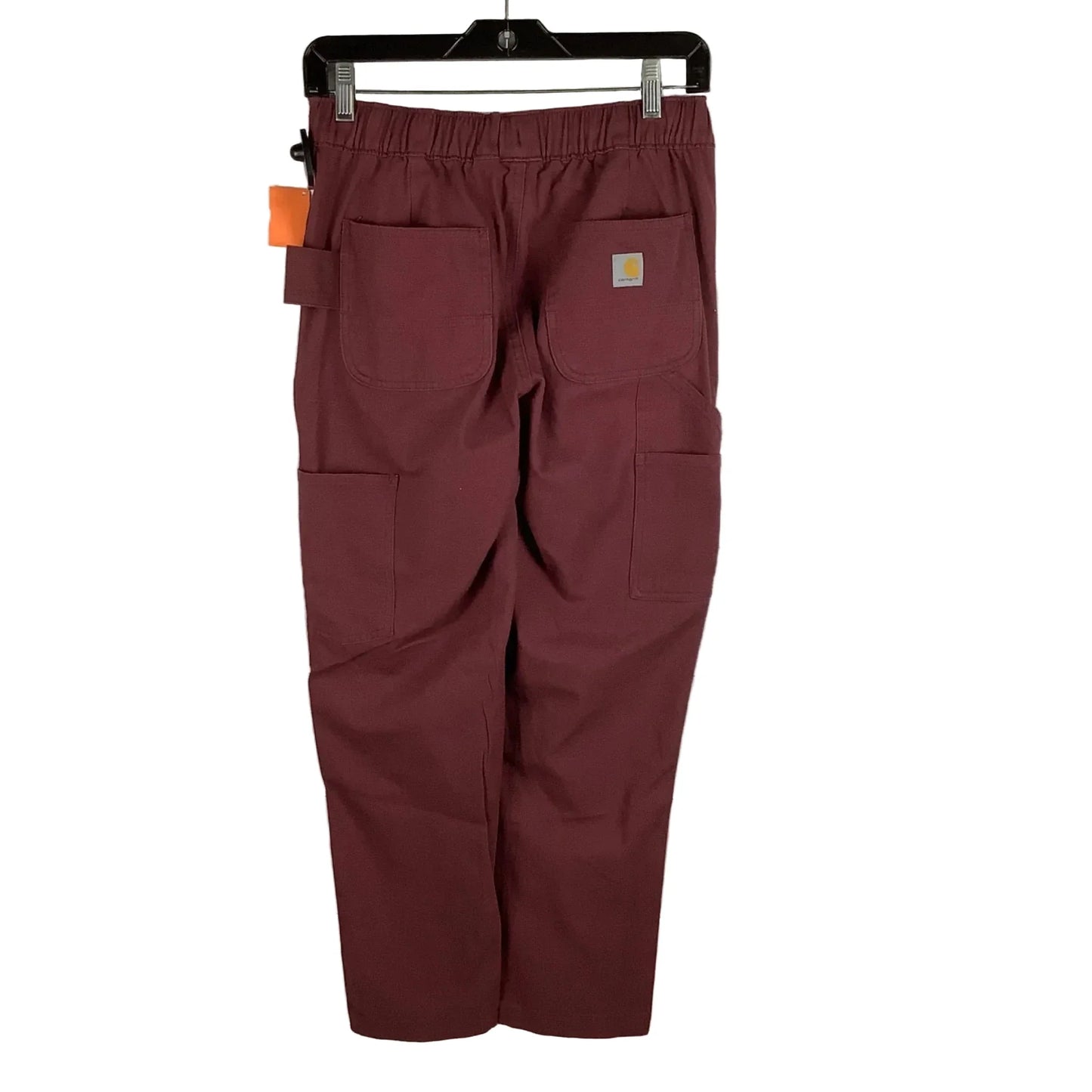 Athletic Pants By Carhartt In Maroon, Size: Xs