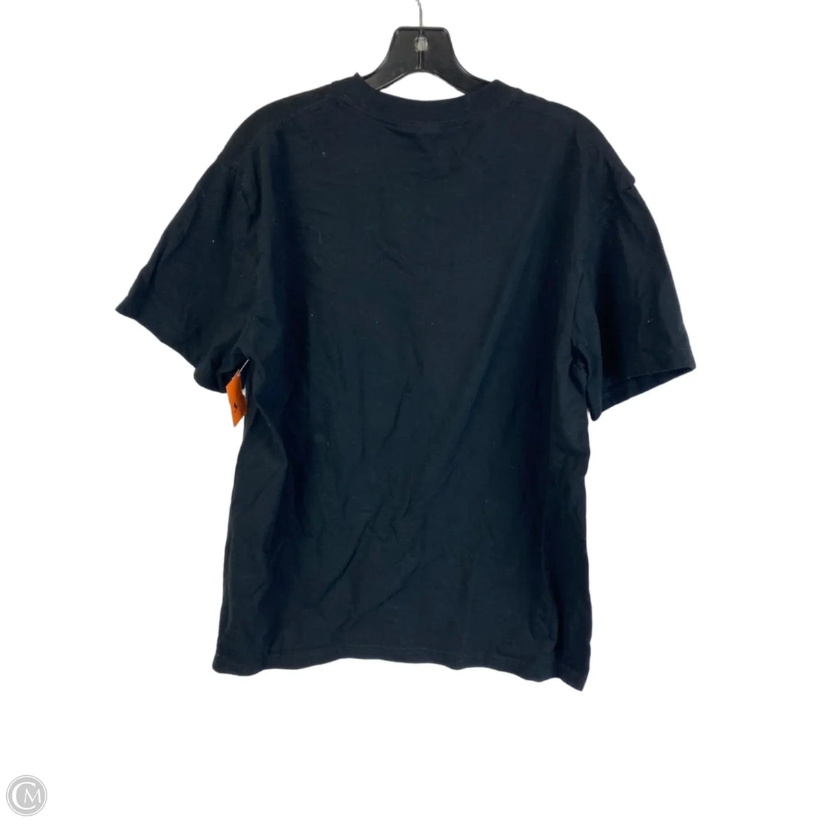 Top Short Sleeve Basic By Clothes Mentor In Black & Purple, Size: L