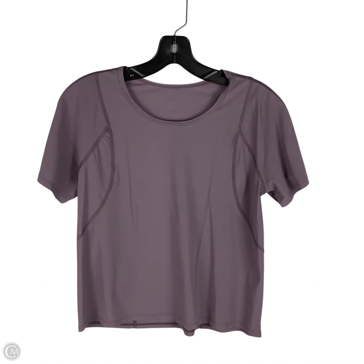 Athletic Top Short Sleeve By Lululemon In Purple, Size: Est S