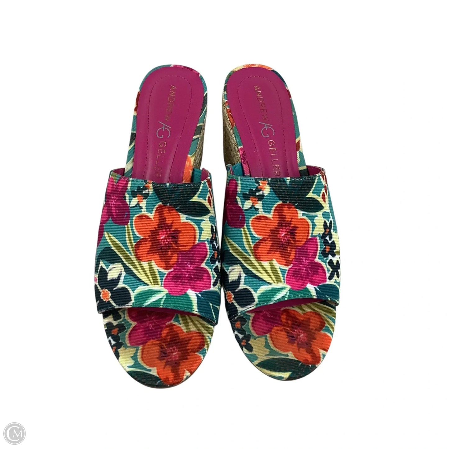 Shoes Heels Block By Andrew Gellar In Floral Print, Size: 8.5