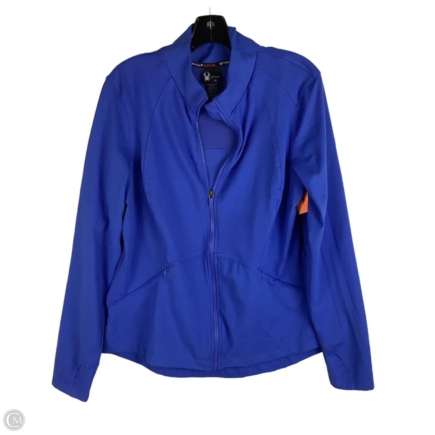 Athletic Jacket By Spyder In Blue, Size: Xl