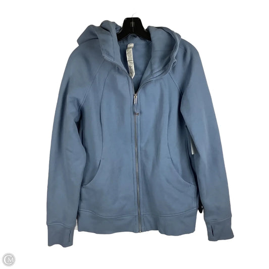 Athletic Jacket By Lululemon In Blue, Size: 14