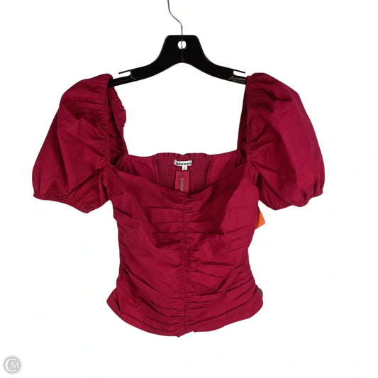 Top Short Sleeve By Reformation In Pink, Size: 0
