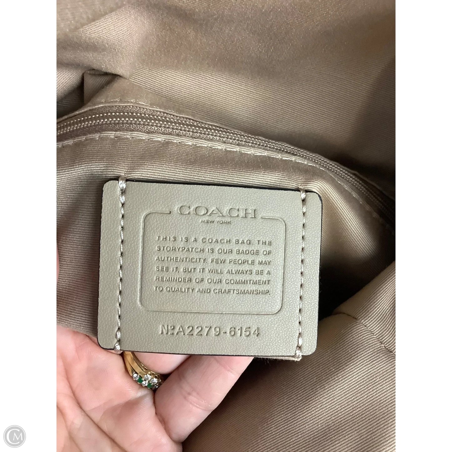 Crossbody Designer By Coach, Size: Large