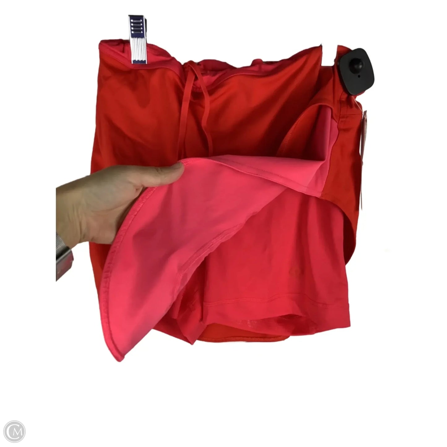 Athletic Skort By Lululemon In Pink & Red, Size: 8